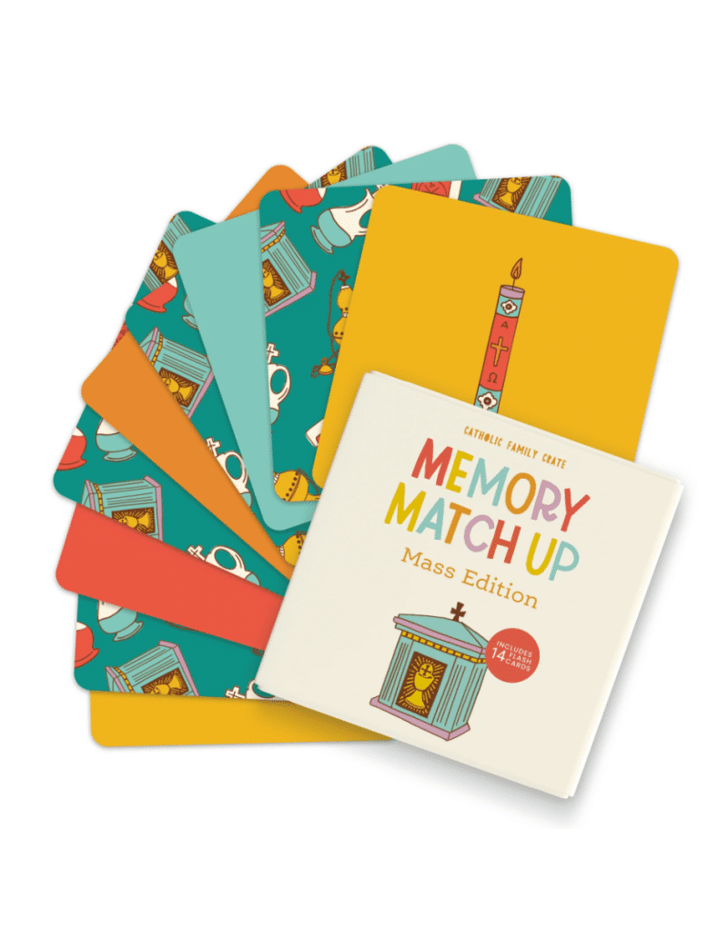 Catholic Family Crate Mass Memory Game with Flashcards