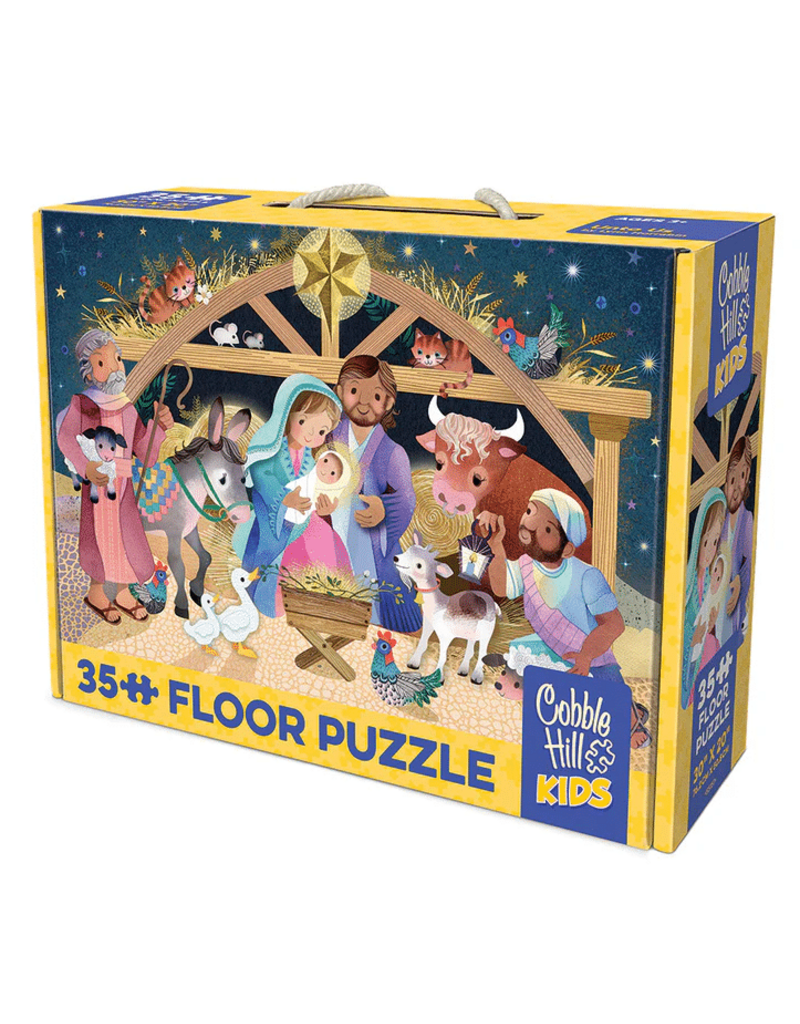 Cottage Door Press Floor Puzzle: Nativity (35 Large PC Box w/Handle)