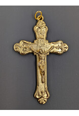 Religious Art Inc 2 1/4" Gold-tone Rosary Crucifix