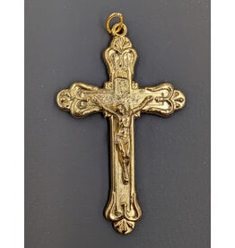 Religious Art Inc 2 1/4" Gold Rosary Crucifix