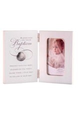 Abbey & CA Gift Frame-Blessings On Your Baptism-Hinged (Holds 2.5" x 4.5" Photo)