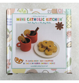 Shining Light Dolls Wooden Play Food Set: St. Lucia Buns (Lussekatter) & Swedish Glogg