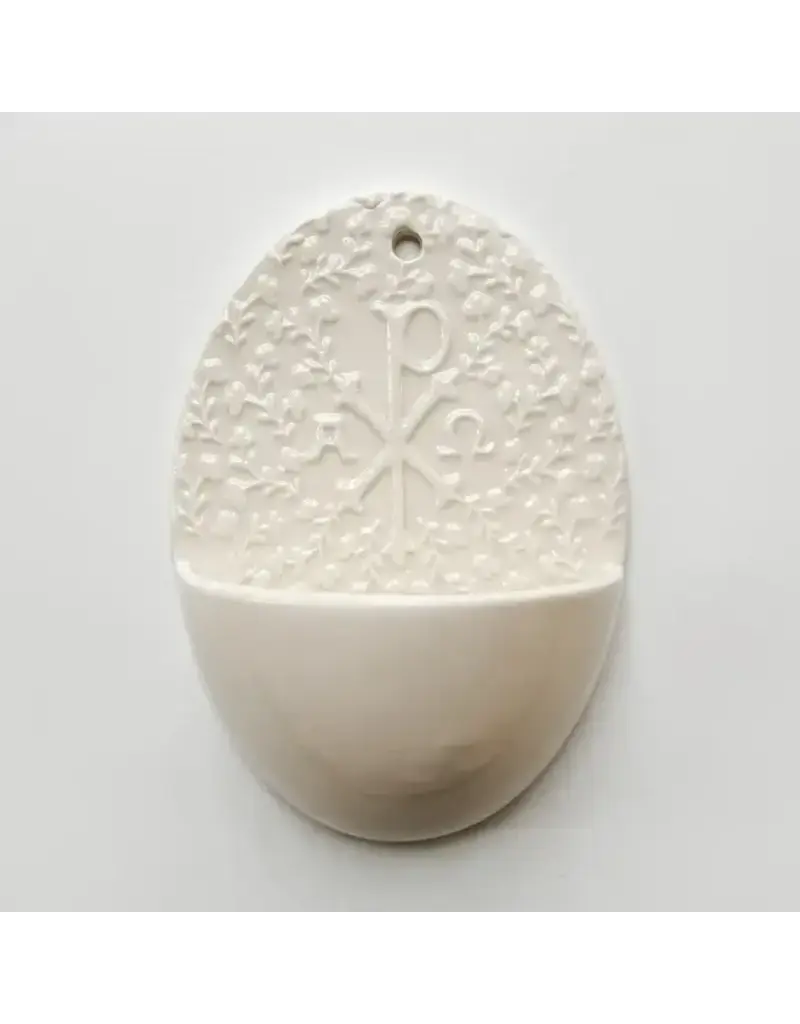 The Little Rose Shop Chi Rho Holy Water Font