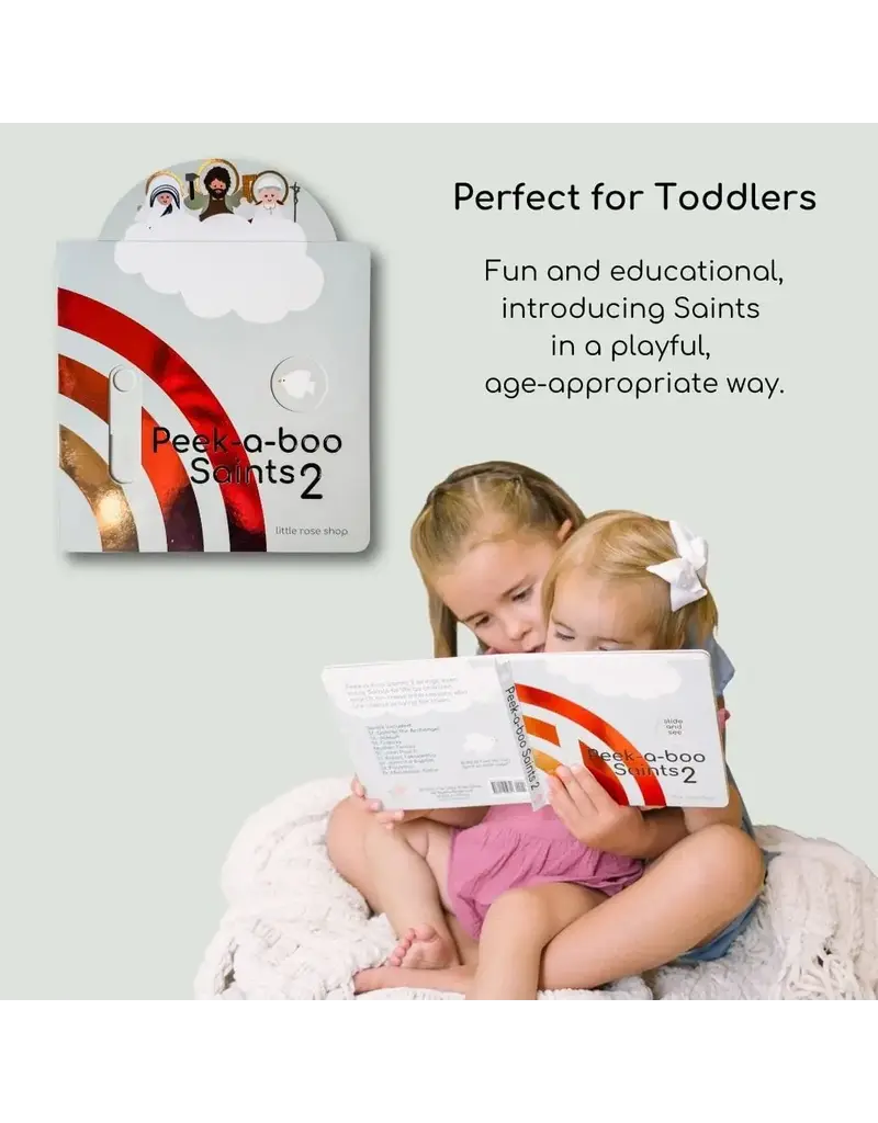 The Little Rose Shop Peek-A-Boo Saints Catholic Board Book 2