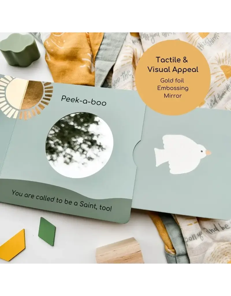 The Little Rose Shop Peek-A-Boo Saints Catholic Board Book