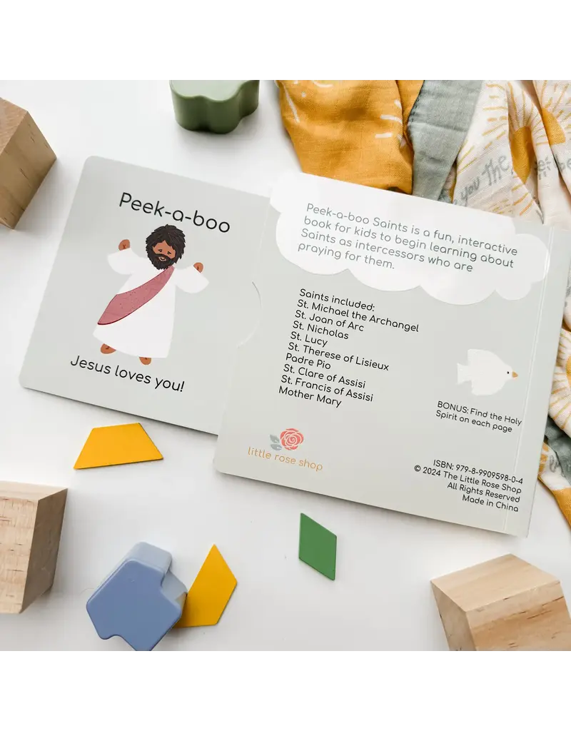 The Little Rose Shop Peek-A-Boo Saints Catholic Board Book