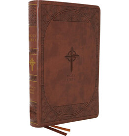 Catholic Bible Press Brown Leathersoft Nabre Catholic Bible, Large Print Edition