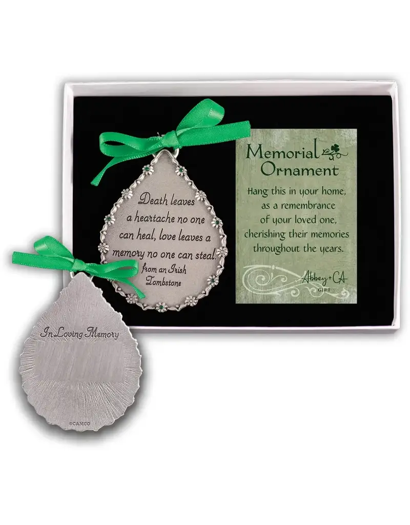 Abbey & CA Gift Irish Memorial Tear Ornament