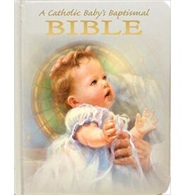 Regina Press Catholic Baby's Baptismal Bible-Padded Hardcover