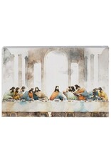 Sincere Surroundings Last Supper Watercolor Plaque 3.5" x 5.25"