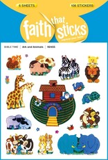 Faith That Sticks Ark & Animals Sticker - 6 Sheets