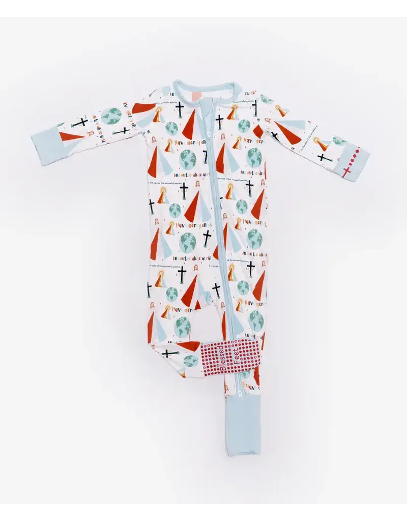 Divine Mercy Footie Baby Pajamas(3-6 mo)