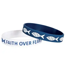 Dicksons Bracelet Silicone Fish Faith Over Fear