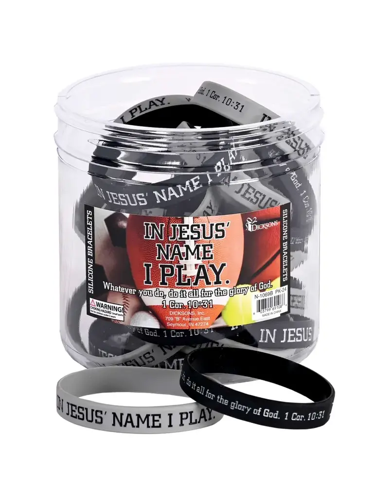 Dicksons Bracelet Silicone in Jesus Name I Play