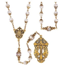 Christian Brands Crystal Mary of Angels Rosary