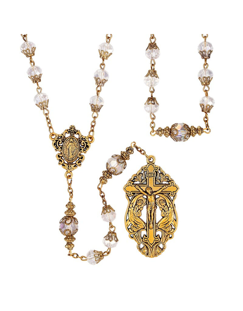 Creed Crystal Mary of Angels Rosary