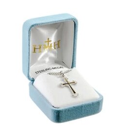 HMH Religious Two-Tone Sterling Silver Cross