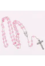 Lumen Mundi Pink Heart Rosary with Gift Box