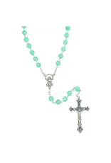 Lumen Mundi Glass Stone Rosary - Light Blue