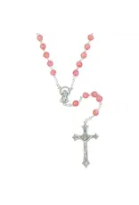 Lumen Mundi Glass Stone Rosary - Light Orange