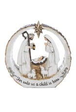 GANZ USA LLC Woodcut Nativity Figurine (6 1/2" x 7")