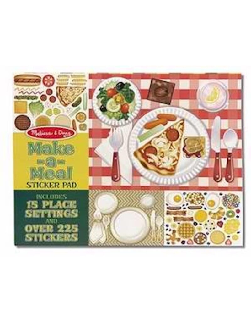 Melissa & Doug Reusable Sticker Pad: Make-A-Meal (Ages 3+)