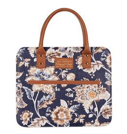 Christian Art and Gifts Bible Cover-I Can Do All Things (Philippians 4:13)-Toffee Brown/Navy Fashion-XLarge