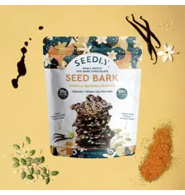 Seedly, Vanilla Quinoa Crunch, Dark Chocolate Bark, 3.6 oz.