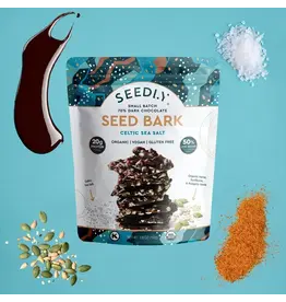 Seedly, Celtic Sea Salt, Dark Chocolate Bark, 3.6 oz.