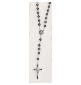 Lumen Mundi 8mm Genuine Hematite St. Benedict Rosary