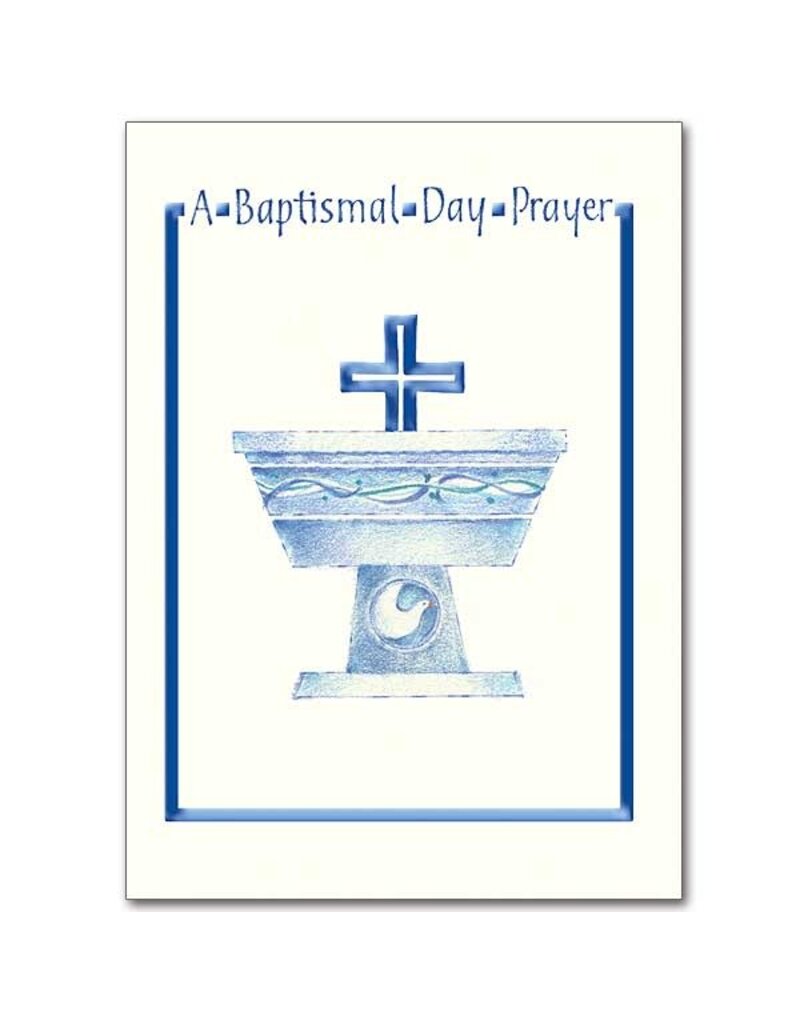 Altar + Home A Baptismal Day Prayer Baptism Greeting Card