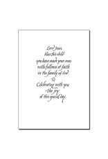 Altar + Home A Baptismal Day Prayer Baptism Greeting Card