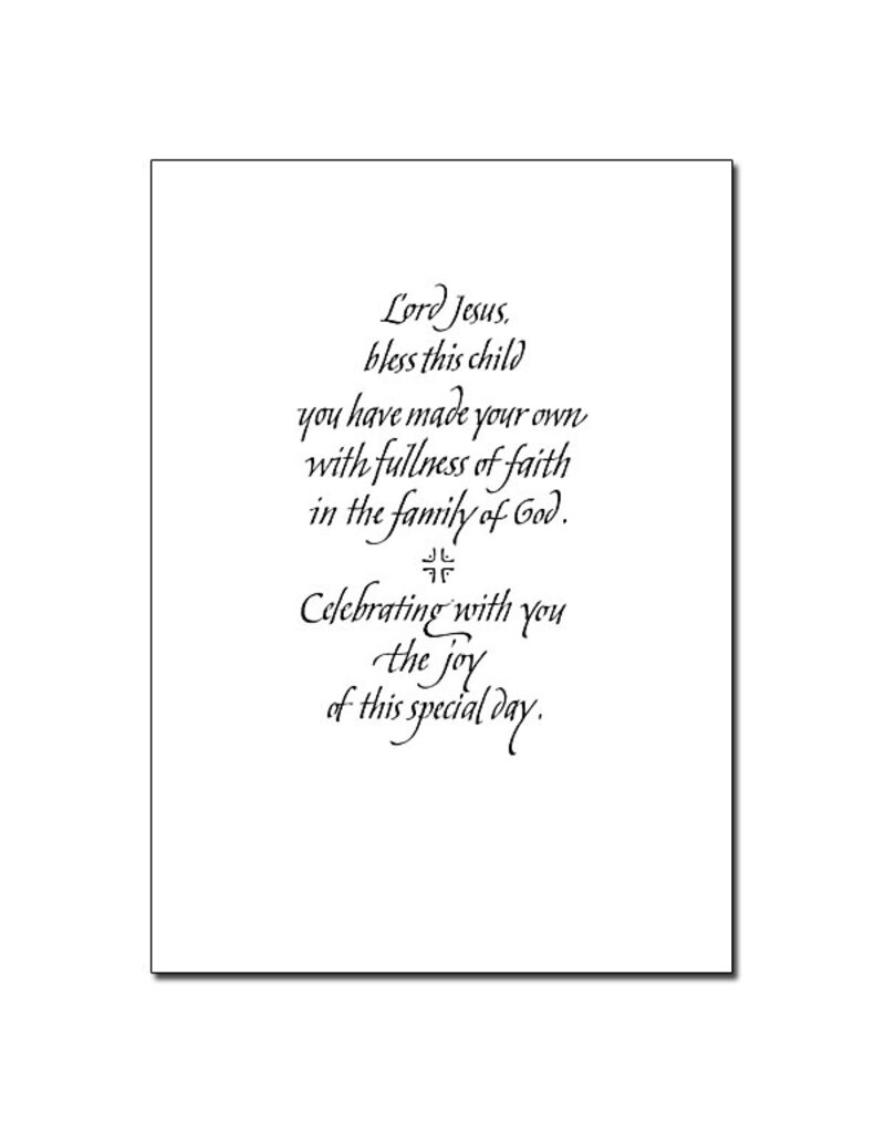 Altar + Home A Baptismal Day Prayer Baptism Greeting Card