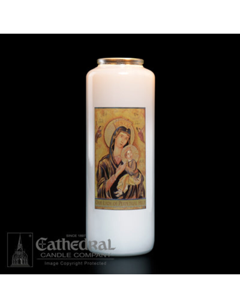 Cathedral Candle Co. 6 Day Sacred Images Candle (Bottle Style)