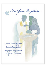 Altar + Home On Your Baptism Baptism Congratulations Card