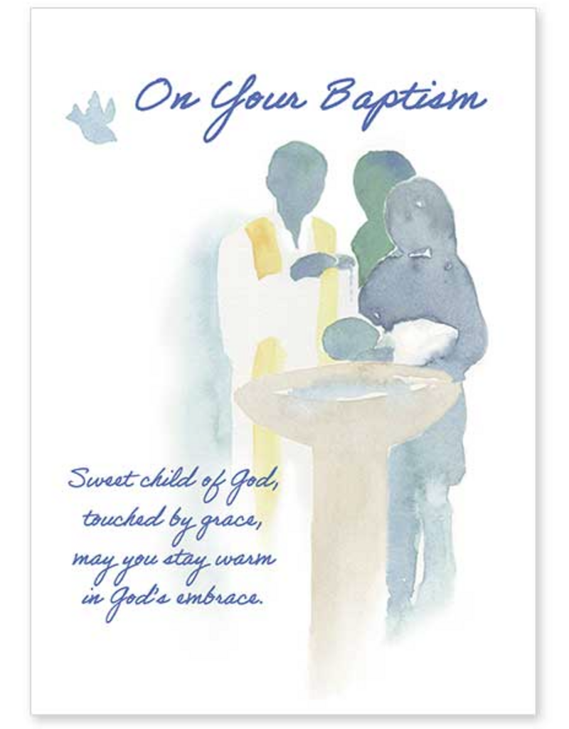 Altar + Home On Your Baptism Baptism Congratulations Card