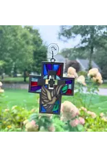 Holy Water Bracelet Cross & Dove Ornament | Sun Catcher