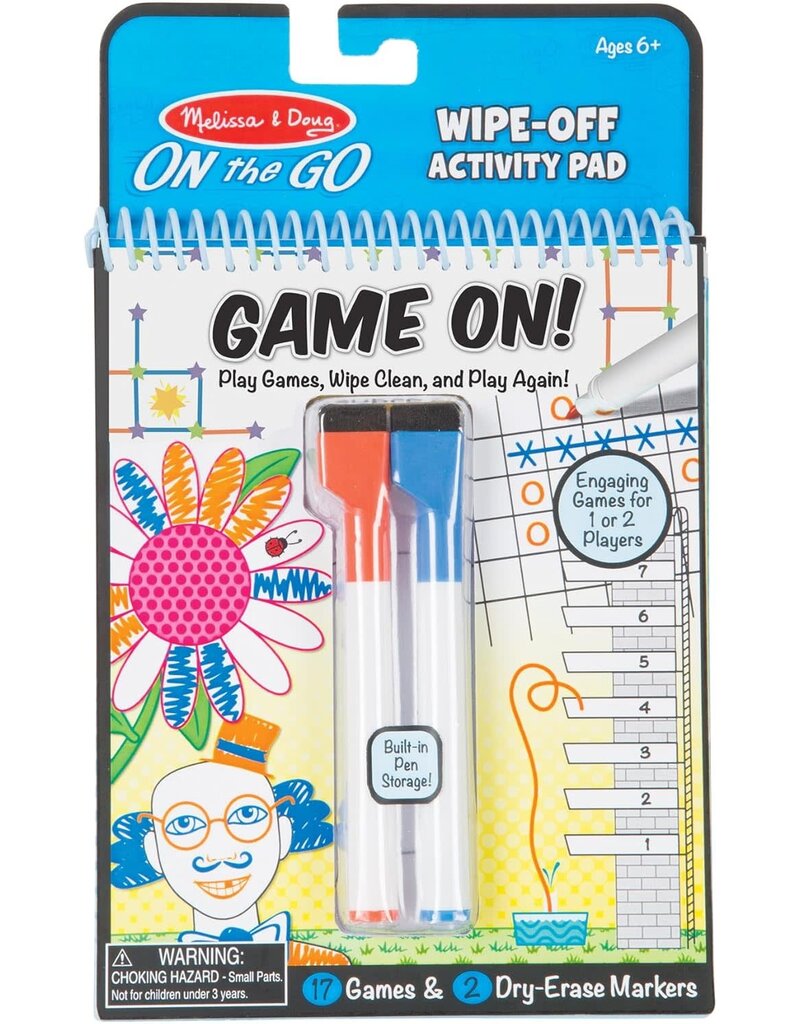 Melissa & Doug On The Go - Write On/Wipe Off Activity Games Pad