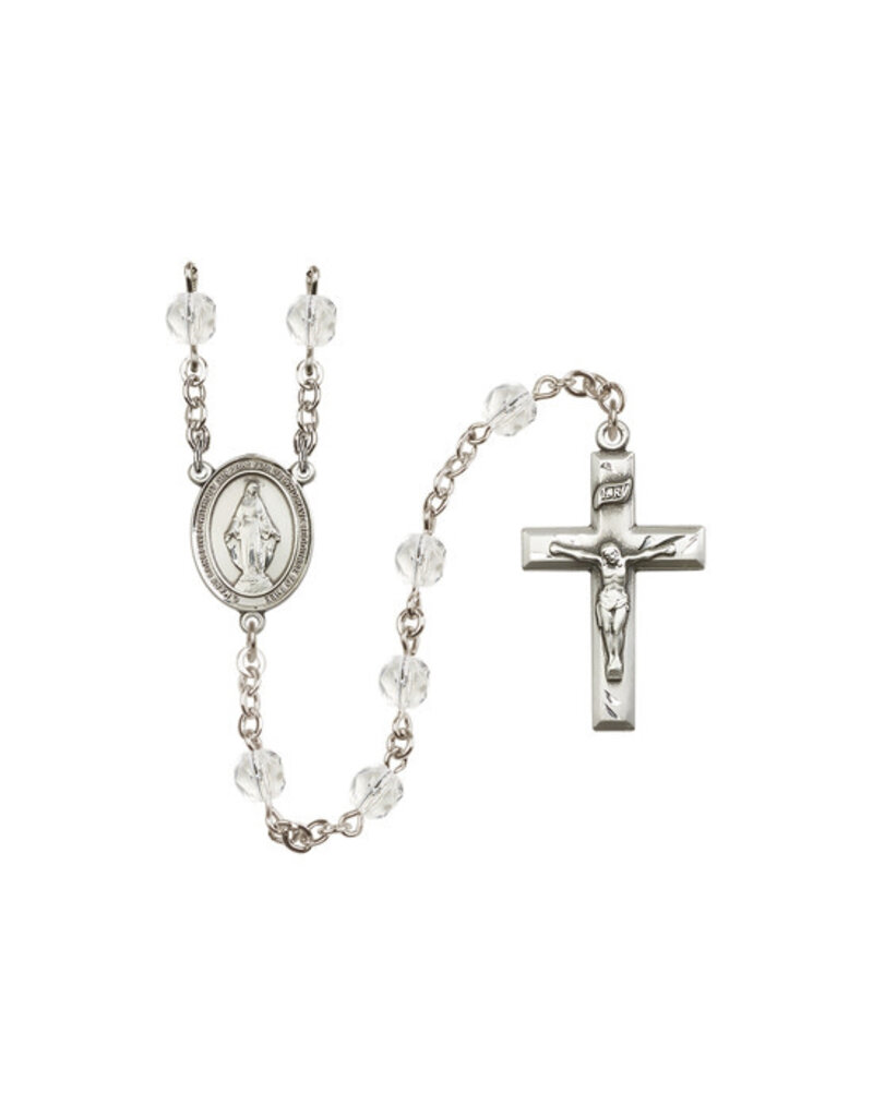 Bliss Manufacturing Miraculous 6mm  Crystal Rosary