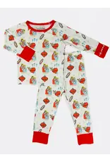 Sacred Heart of Jesus and Immaculate Heart of Mary Two Piece Kids Pajamas 3T