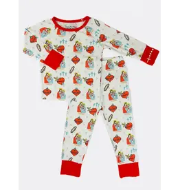 Sacred Heart of Jesus and Immaculate Heart of Mary Two Piece Kids Pajamas 3T