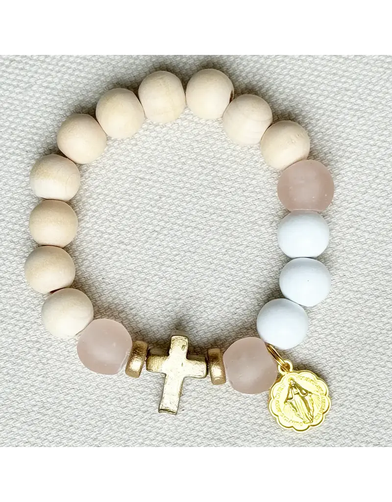 Be Still Prayer Space Mini Rosary Bracelet – Mystical Rose | Be Still Prayer Space