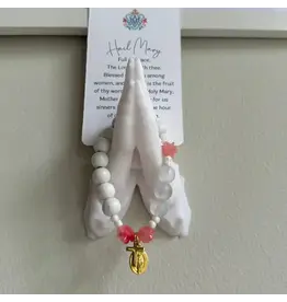 Be Still Prayer Space Mystical Rose Rosary Bracelet | Be Still Prayer Space