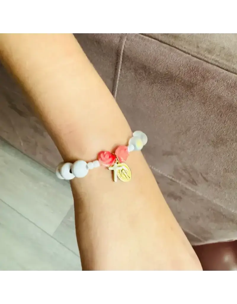 Be Still Prayer Space Mystical Rose Rosary Bracelet | Be Still Prayer Space