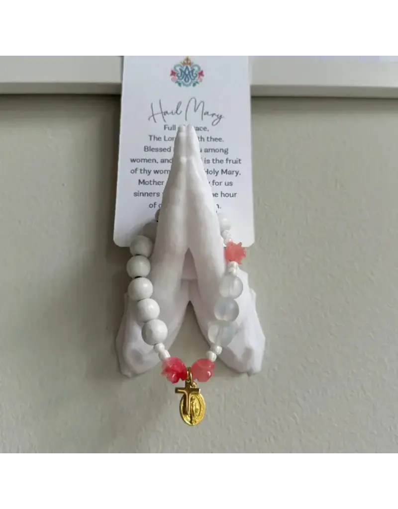 Be Still Prayer Space Mystical Rose Rosary Bracelet | Be Still Prayer Space