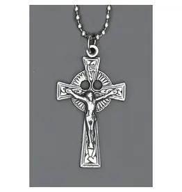 Lumen Mundi Celtic Cross with 8" Ball Chain