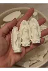 Be Still Prayer Space 3D Printed Assorted Mary Statue, 2.5" White | Be Still Prayer Space