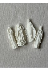 Be Still Prayer Space 3D Printed Assorted Mary Statue, 2.5" White | Be Still Prayer Space