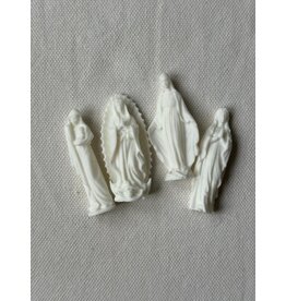 Be Still Prayer Space 3D Printed Assorted Mary Statue, 2.5" White | Be Still Prayer Space