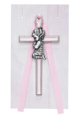 McVan 3 1/2" Pink Girl Crib Cross